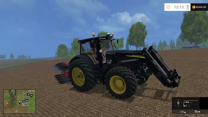 FS 2015 – John Deere 6210R Black Tractor V1
