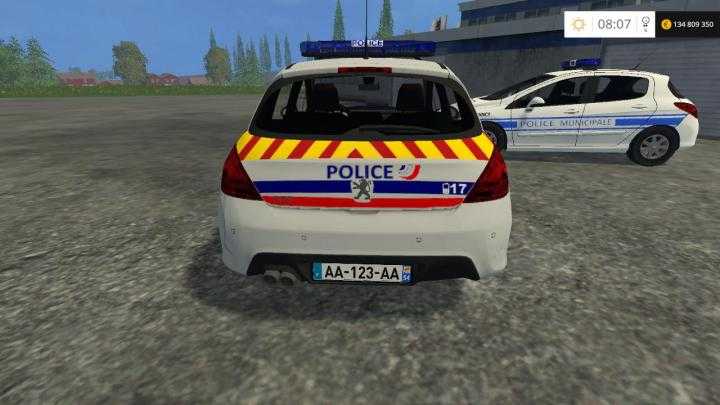 FS15 – Peugeot 308 Police Nationale + Municipale V1