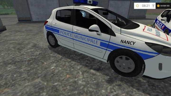 FS15 – Peugeot 308 Police Nationale + Municipale V1