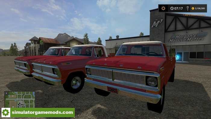 FS17 – 1970 Ford F-100 Triple Pack V1.0