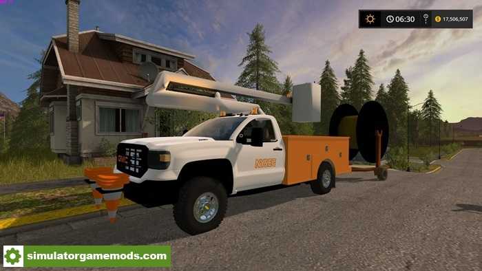 FS17 – 2016 GMC Sierra 3500 HD Bucket Truck V1