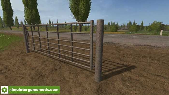 FS17 – Animated Seven Bar Steel with Light Rust Gates V 1.0