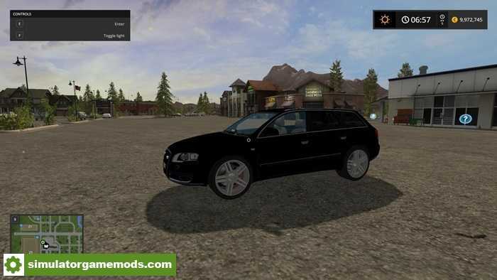FS17 – Audi S4 Black Car Mod V1