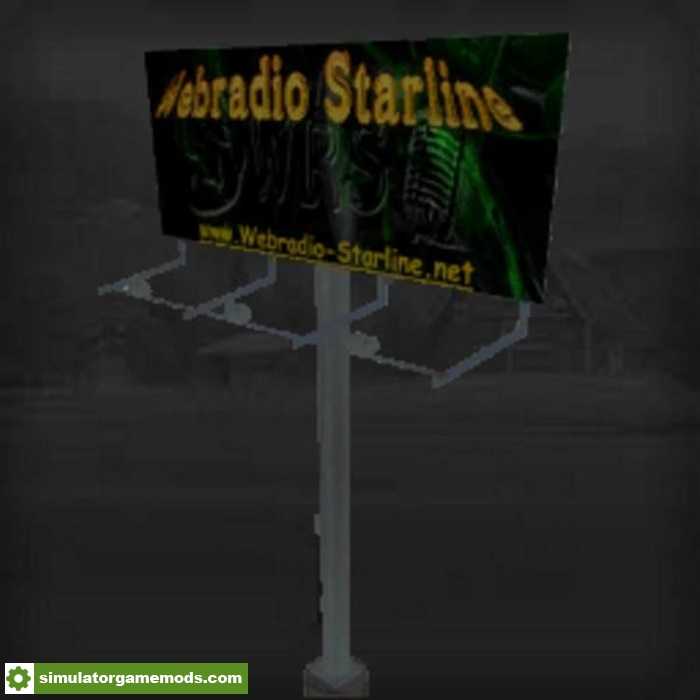 FS17 – Billboard Webradio Starline V1.0