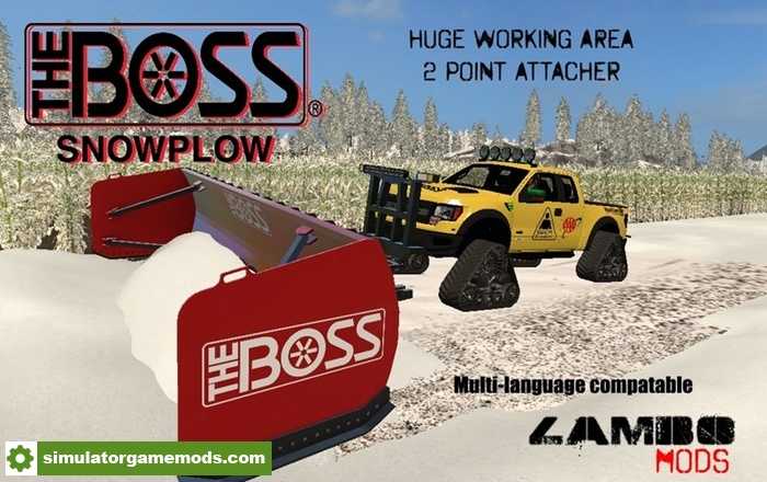 FS17 – Boss Box Plow – 2 Point Hitch V 1.0