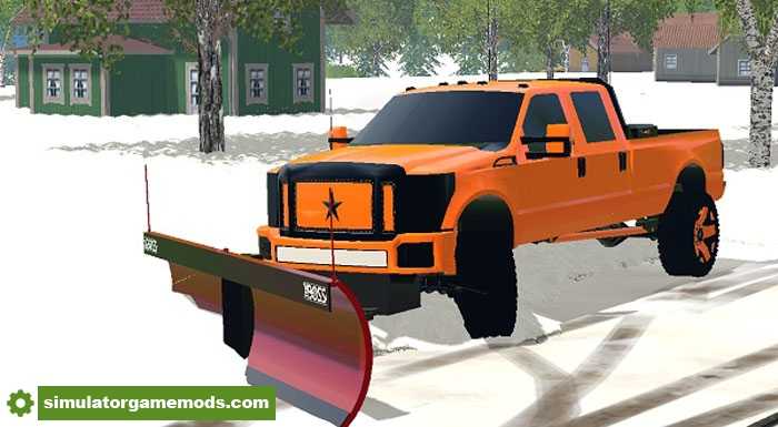 FS17 – Boss V-Plow And Ford F250 Plow Truck