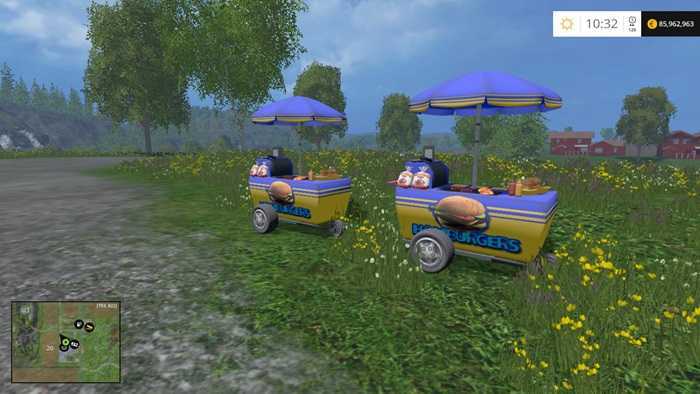 FS 2015 – Burgers Cart Mod