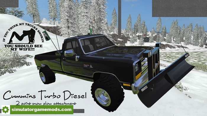FS17 – Dodge Cummins Snow Plow Turbo Diesel V1.0