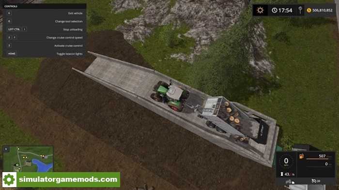 FS17 – Placeable Dump Ramp V1.0.2