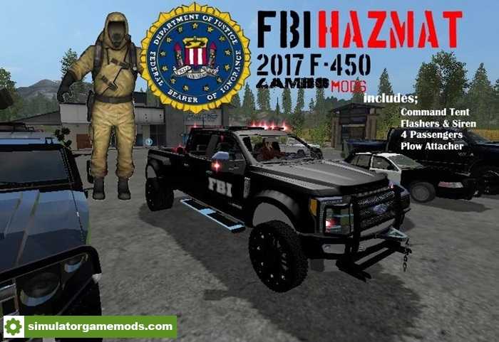 FS17 – FBI Hazmat F-450 Truck V1.0