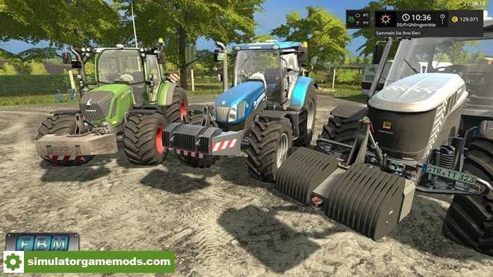 FS17 – [FBM Team] Front Weights Pack V1.0