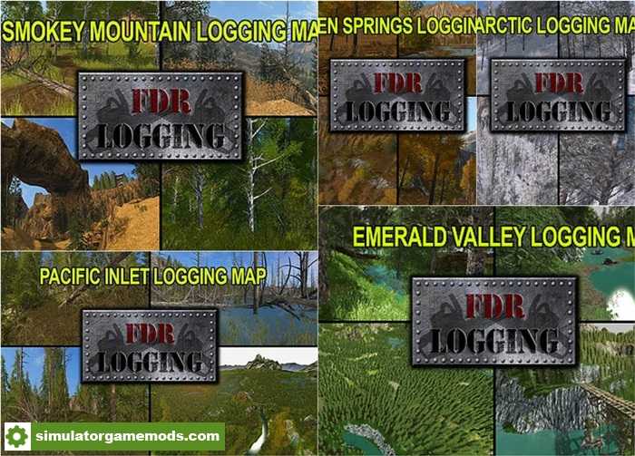 FS17 – FDR Logging Maps Pack