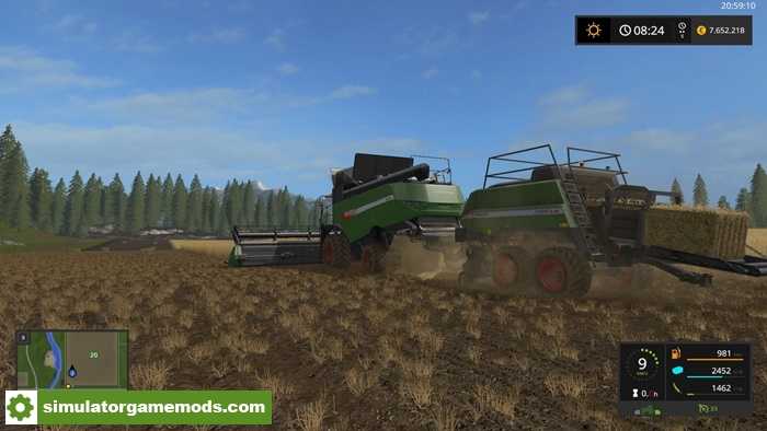 FS17 – Fendt 9490X and Baler Attacher