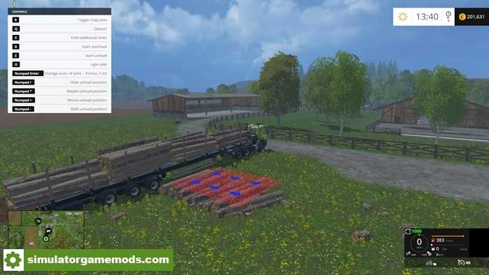 FS15 – Fliegl Timber Runner Wide With Autoload V1.1