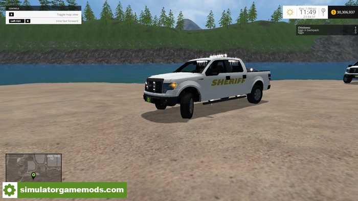 FS17 – Ford F150 Sheriff Blue and White Car Mod V 1.0