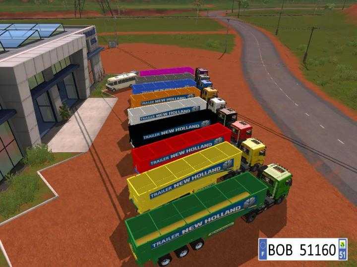 FS17 – 9 Trailers New Holland Colors V1.5