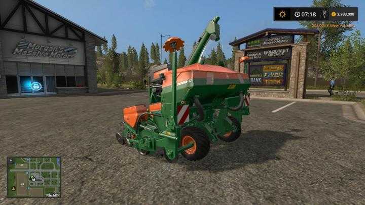 FS17 – Amazone Ed3000 Multifrucht Direktsaat + Dungefunktion V1