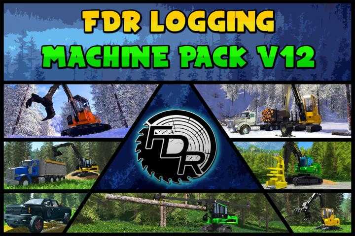 FS17 – Fdr Logging – V12 Machine Pack