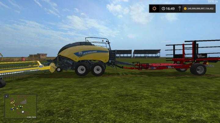 FS17 – New Holland Bb1290 + Nadal R90 + Trailer Attacher V1