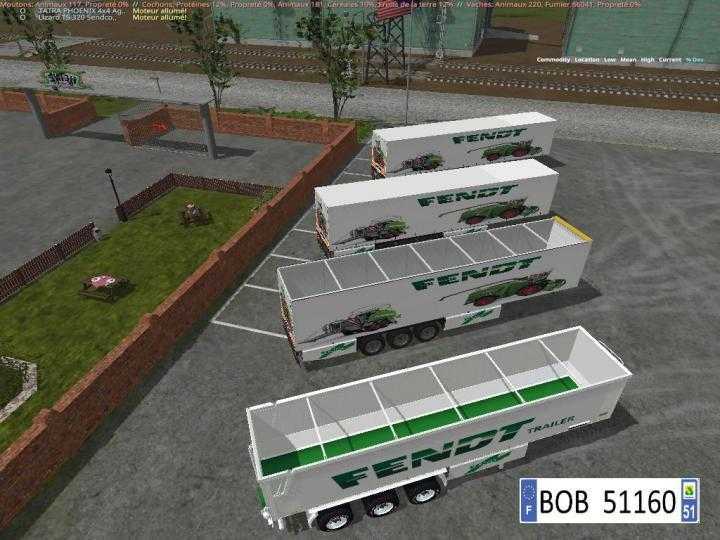 FS17 – Pack 2 Trailers Fendt 4 In 2 V1.1