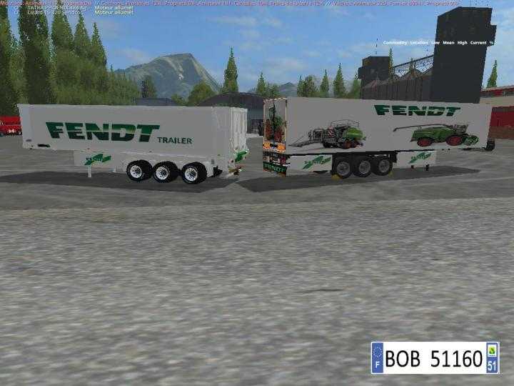 FS17 – Pack 2 Trailers Fendt 4 In 2 V1.1