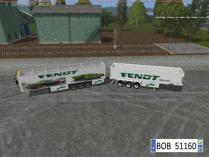 FS17 – Pack 2 Trailers Fendt 4 In 2 V1.1