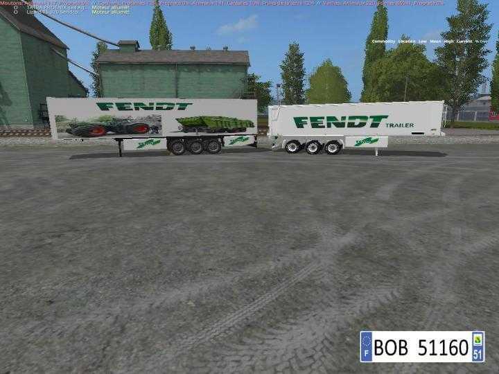 FS17 – Pack 2 Trailers Fendt 4 In 2 V1.1