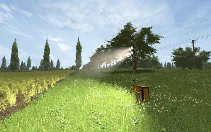 FS17 – Placeable Field And Forest Spotlights V1