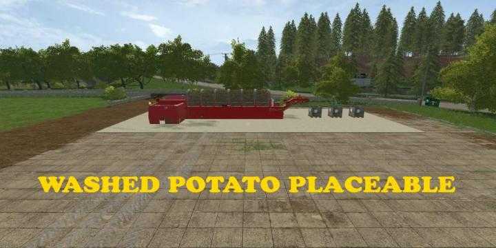 FS17 – Placeable Washed Potato V1