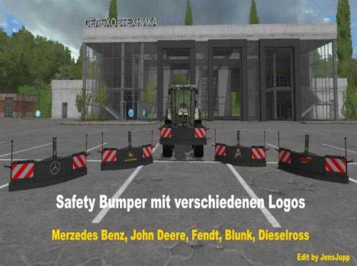 FS17 – Safety Bumper With Configurable Logos V1.1