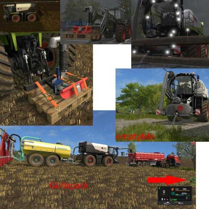 FS17 – Sgt Slurrytank With Spreader For Claas Xerion Sattletrac