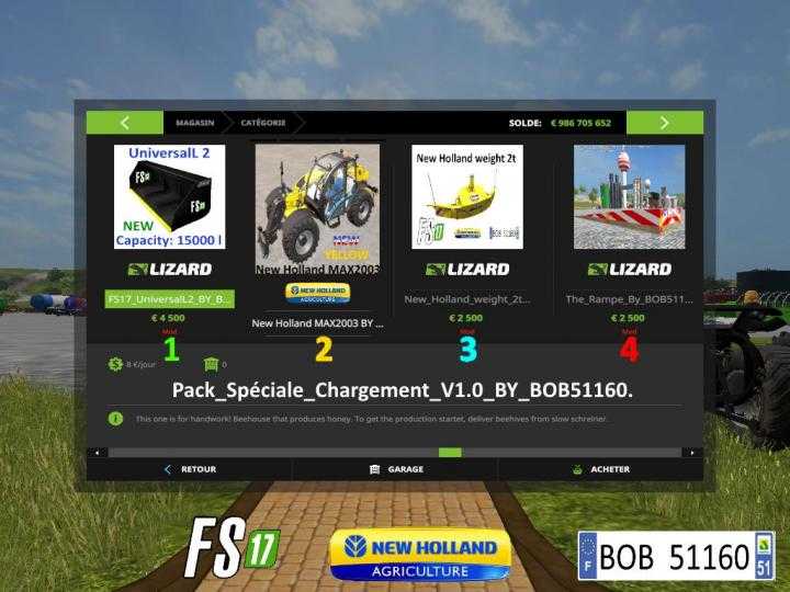 FS17 – Speciale Chargement Pack V1