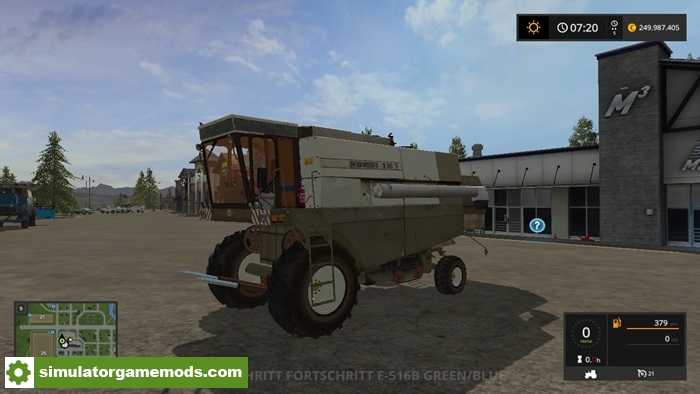 FS17 – Fortschritt E 516 B Harvester & 4 Cutters V 1