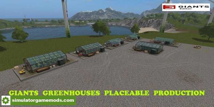 FS17 – Placeable Giants Greenhouses V1.0