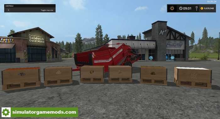 FS17 – Grimmer H2460 Added Fruits and Pallets V1.0