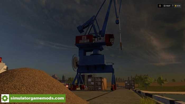 FS17 – Harbor Crane With Spline V1.0