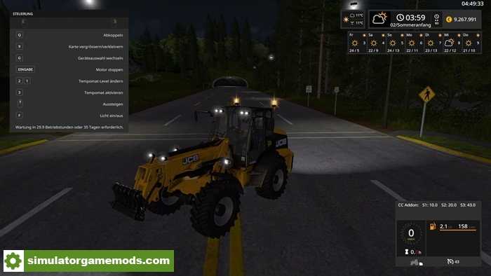 FS17 – JCB TM320S Teleskoplader MIT Rundumlicht V1.0.0.1 Update