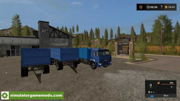 FS17 – Kamaz 65117 & 2 Trailer V1.6