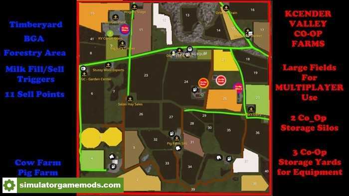 FS17 – Kcender Valley Coop Farms Map V1.0