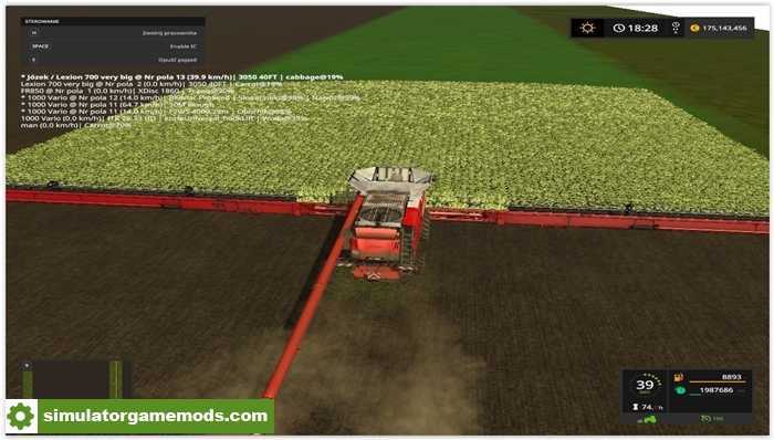 FS17 – Kombajn + Heder Gigant Multifrutis V1.0