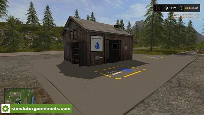 FS17 – Placeable Liquid Storage (Store Fuel or Water) V1.0