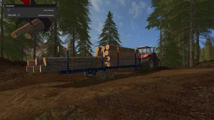 FS17 – Log Trailer Customizable V 1