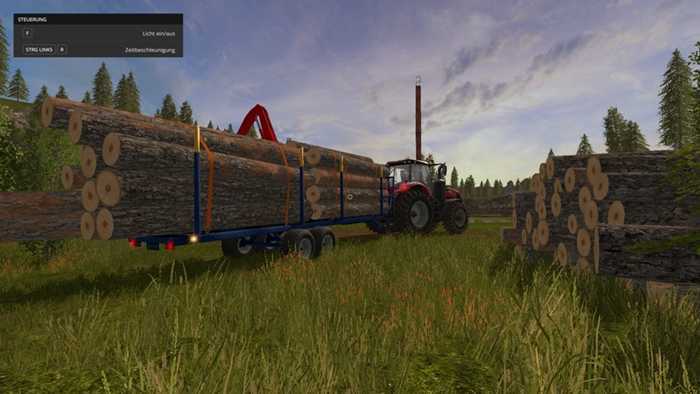 FS17 – Log Trailer Customizable V 1