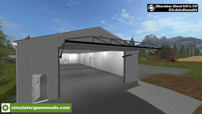 FS17 – Machine Shed – 100X50 (Functional) V1.0