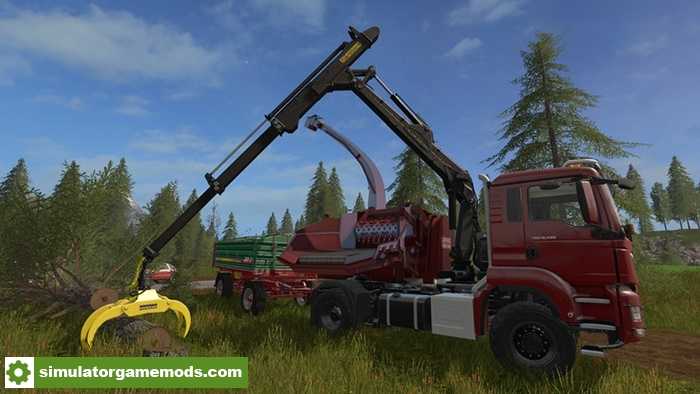 FS17 – MAN TGS 18.480 Truck and Jenz HEM583 Woodcrusher V 1.2