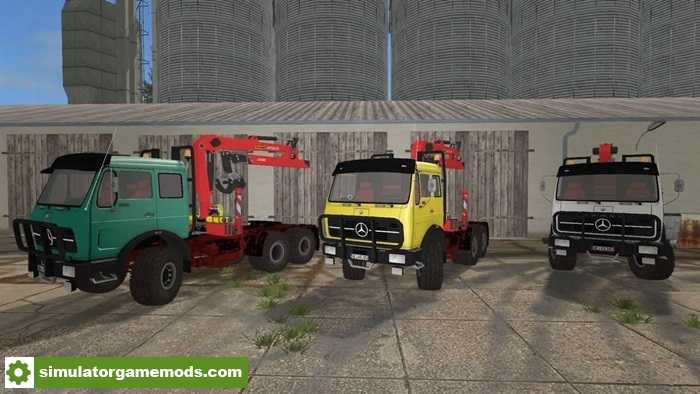 FS17 – Mercedes-Benz NG 6×6 Forestry Crane Truck V2.0