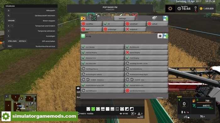 FS17 – Multi Overlay Hud Converted V2.93 Beta