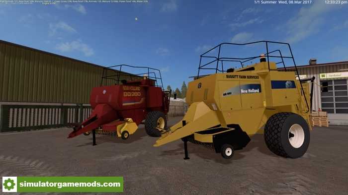 FS17 – New Holland BB980 Baler Machine V2.2