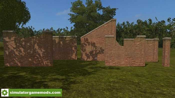 FS17 – Placeable Brick Walls to Place Around Maps V1.0