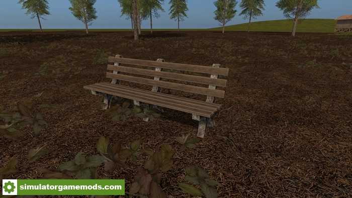 FS17 – Placeable Park Bench V1